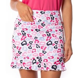 Golftini Vibrant Leopard Print Golf Skort